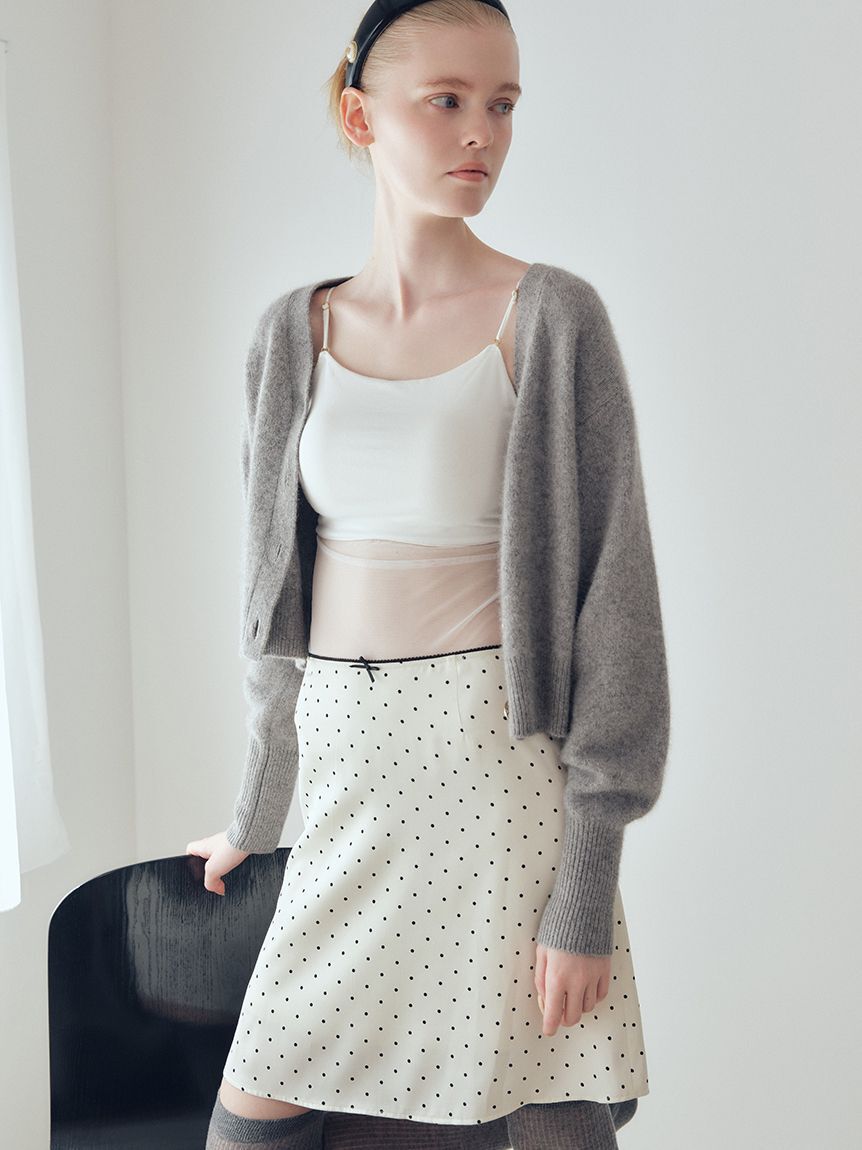 LILY BROWN「LBロゴフォックスニットカーデ」|カーディガン|