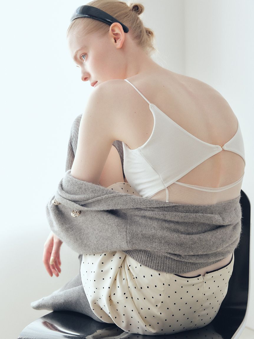 LILY BROWN「LBロゴフォックスニットカーデ」|カーディガン|