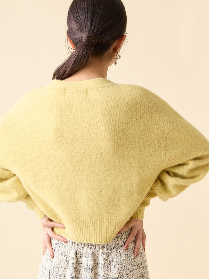 LILY BROWN「LBロゴフォックスニットカーデ」|カーディガン|