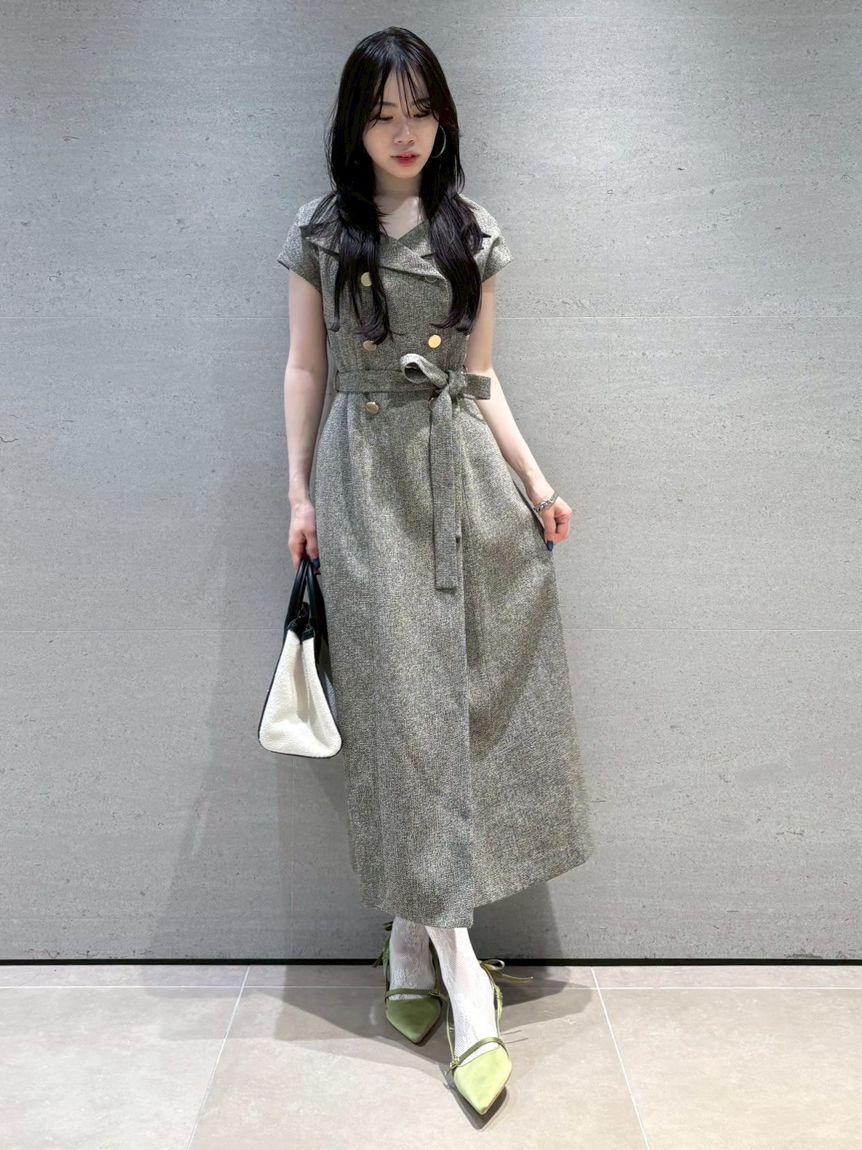 LILY BROWN「デコルテレイヤードトレンチワンピース」|ワンピース|BLU