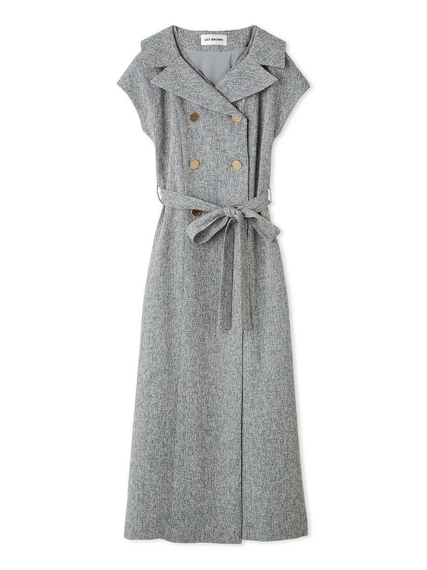 LILY BROWN「デコルテレイヤードトレンチワンピース」|ワンピース|