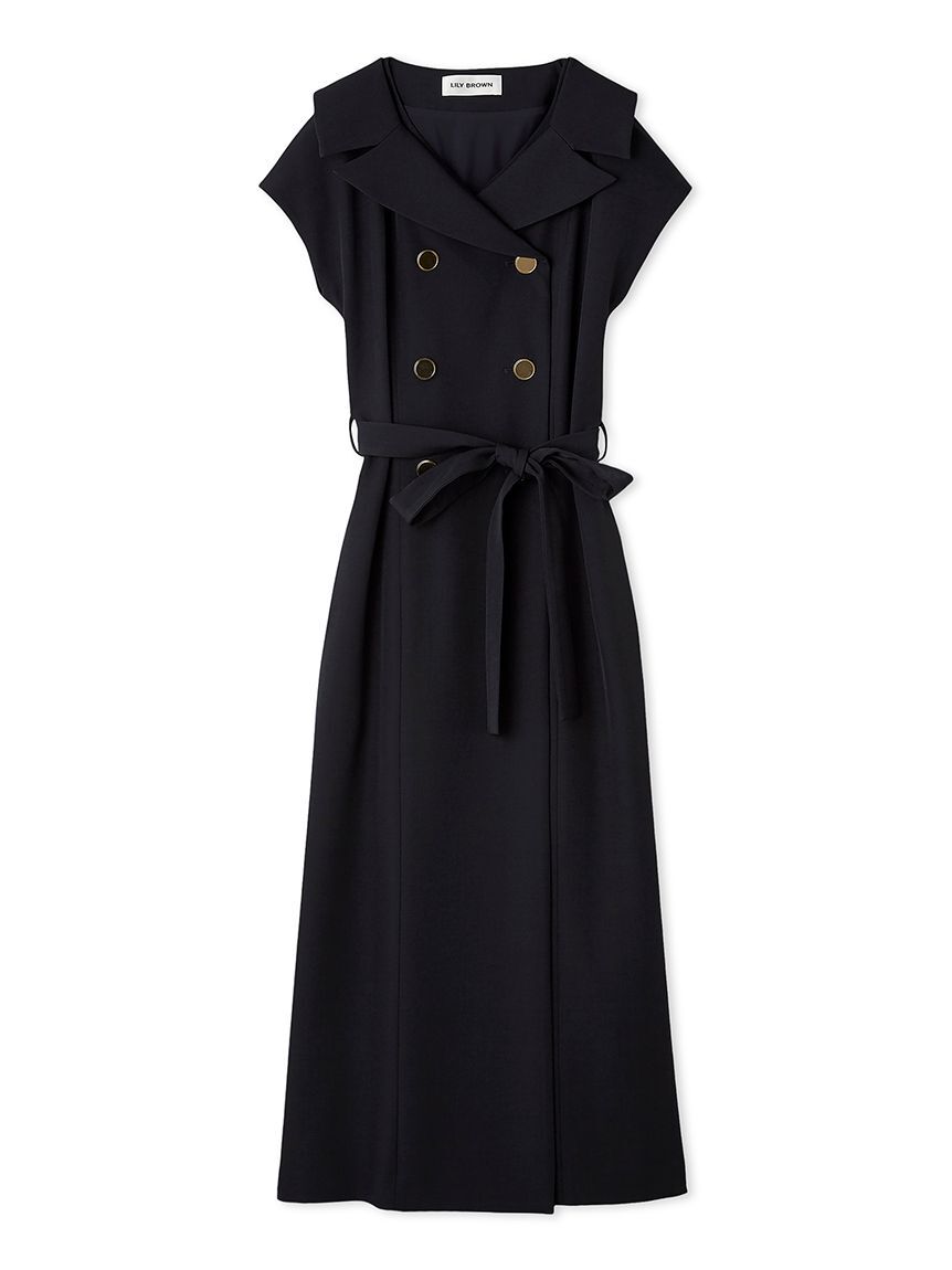 LILY BROWN「デコルテレイヤードトレンチワンピース」|ワンピース|