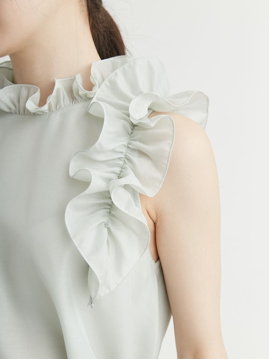 CELFORD「Aラインフレアラッフルブラウス」|シャツ・ブラウス|