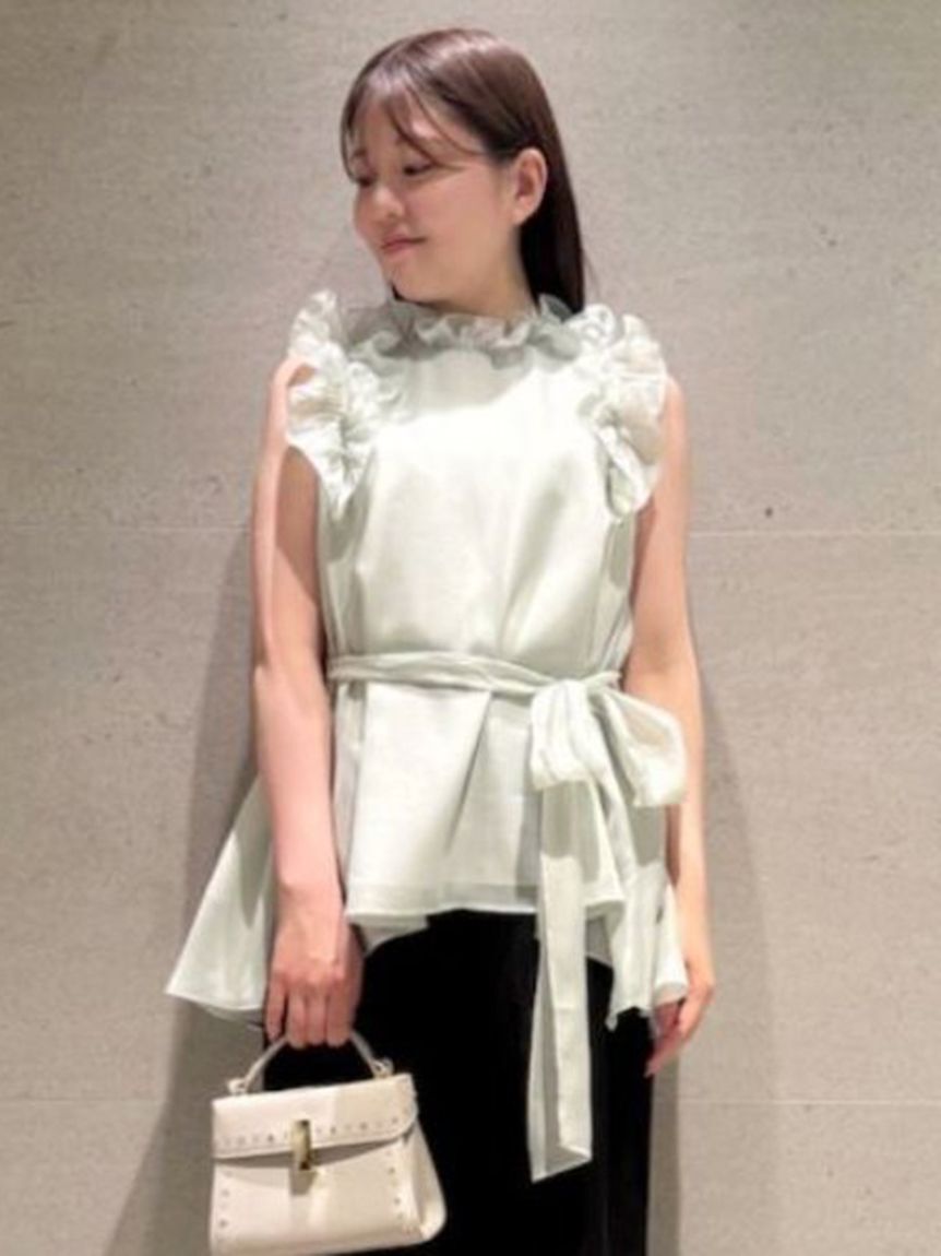 CELFORD「Aラインフレアラッフルブラウス」|シャツ・ブラウス|