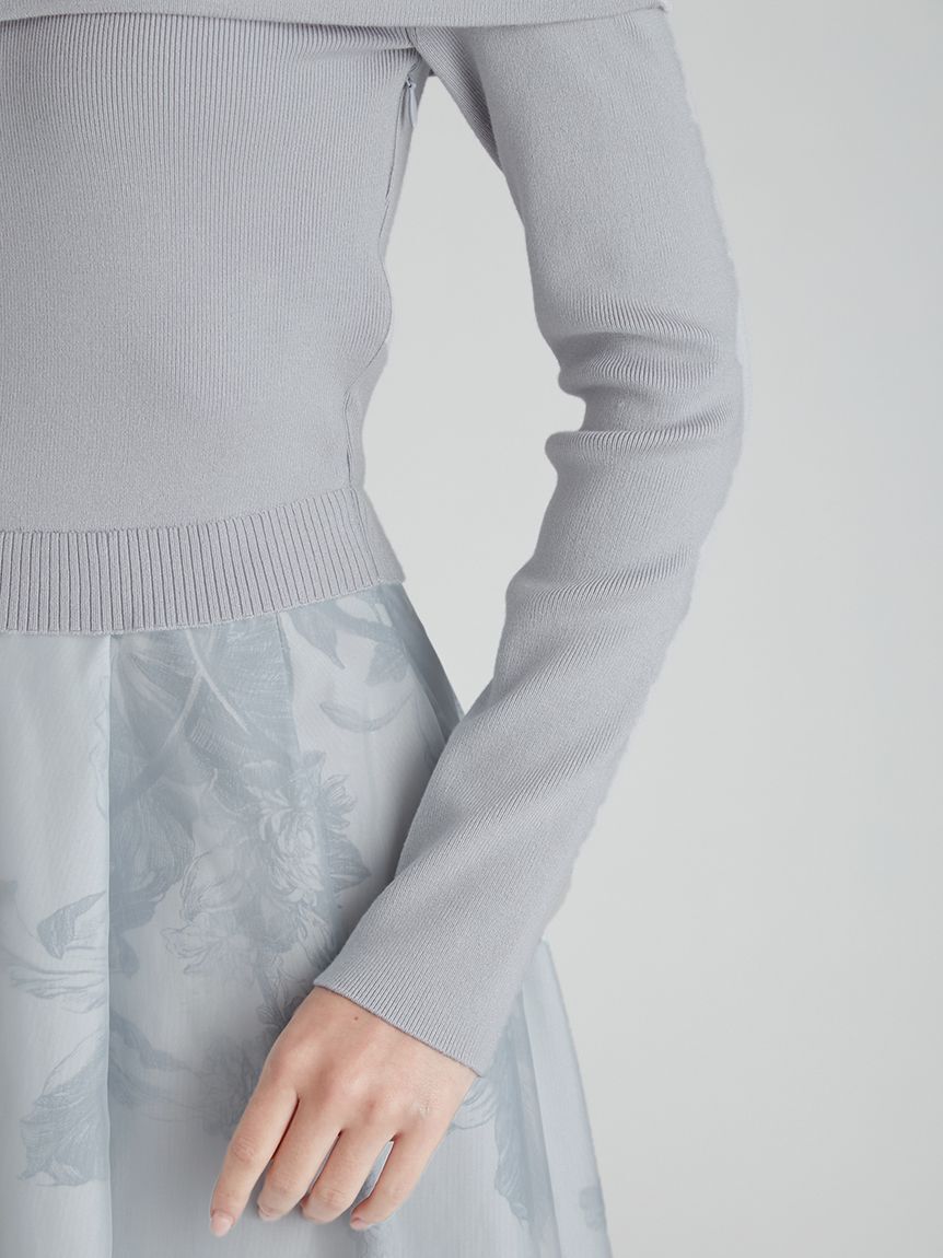 CELFORD「オフショルニットドッキングワンピース」|ワンピース|