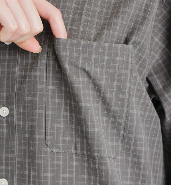 MACKINTOSH PHILOSOPHY「GREY LABEL バンドカラーパターンドシャツ」|シャツ・ブラウス|