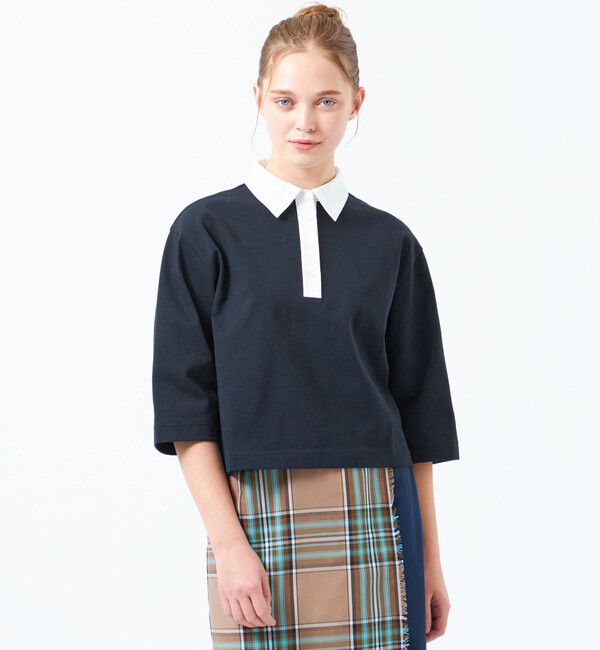 MACKINTOSH PHILOSOPHY「ショートラガーポロ」|Tシャツ・カットソー|ネイビー