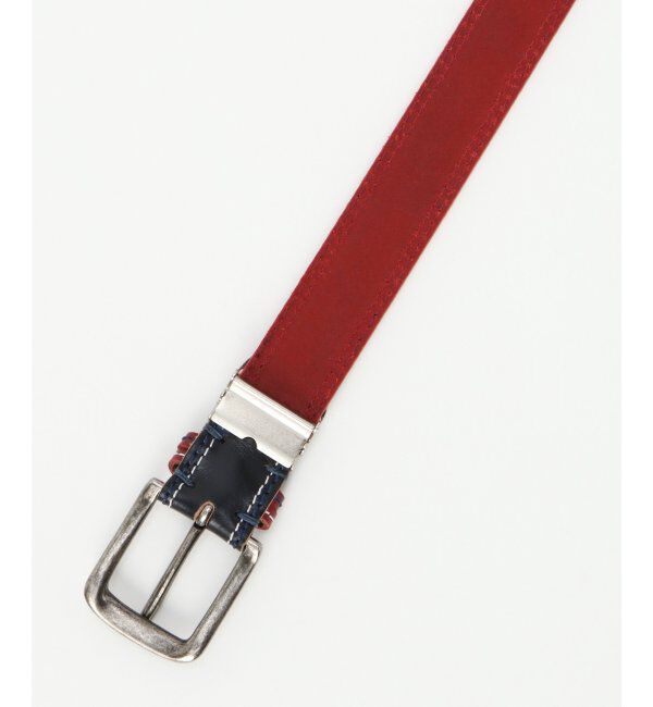 ikka「バイカラーステッチ　レザーベルト」|ベルト|