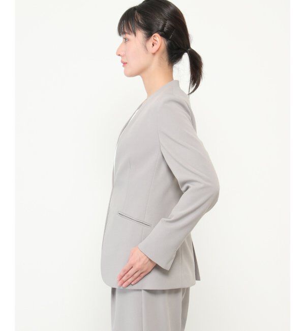 IKKA LOUNGE「リネンライクV襟ジャケット」|その他|