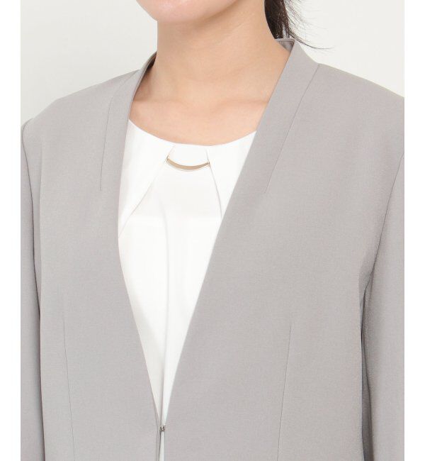 IKKA LOUNGE「リネンライクV襟ジャケット」|その他|