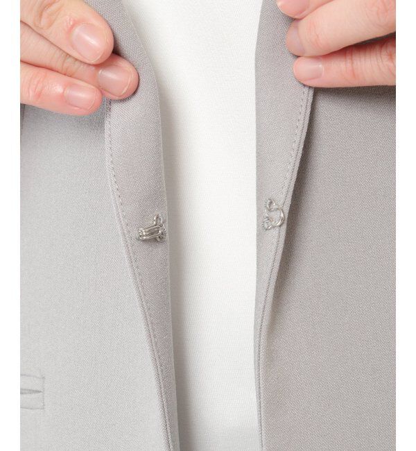 IKKA LOUNGE「リネンライクV襟ジャケット」|その他|