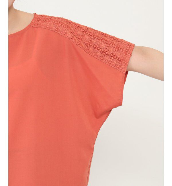 ikka「レース切り替えTブラウス」|シャツ・ブラウス|