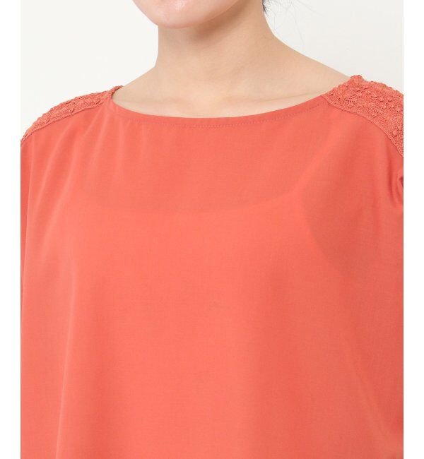 ikka「レース切り替えTブラウス」|シャツ・ブラウス|