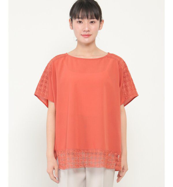 ikka「レース切り替えTブラウス」|シャツ・ブラウス|