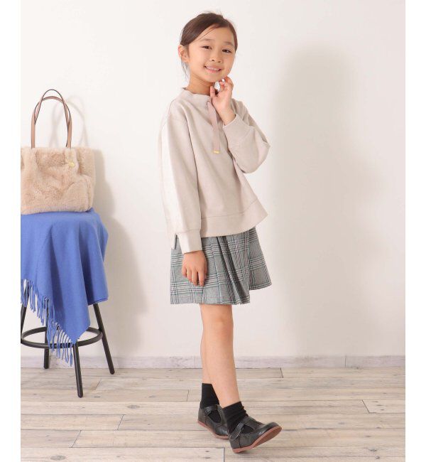 ikka kids「【親子おそろい】カットスウェードスピンドルプルオーバー（120~160cm）」|Tシャツ・カットソー|