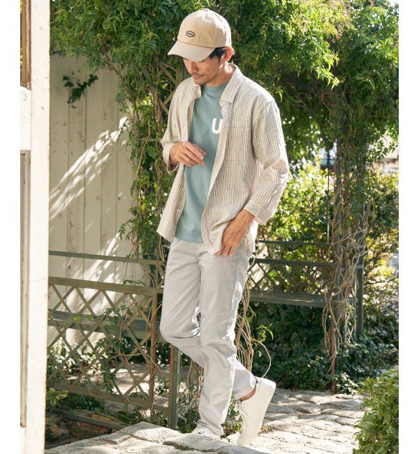 ikka「URBAN NATURE LIFE ロゴプリントTシャツ」|Tシャツ・カットソー|