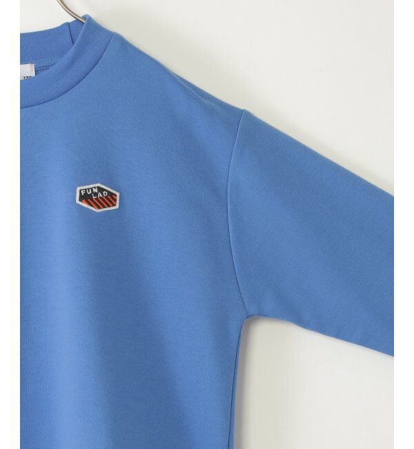 ikka kids「ミニ裏毛ワッペン裾レイヤープルオーバー（120~160cm）」|Tシャツ・カットソー|