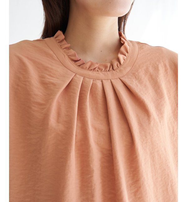 ikka「襟フリル2WAY半袖ブラウス」|シャツ・ブラウス|