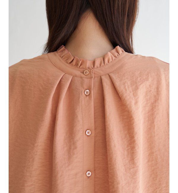 ikka「襟フリル2WAY半袖ブラウス」|シャツ・ブラウス|