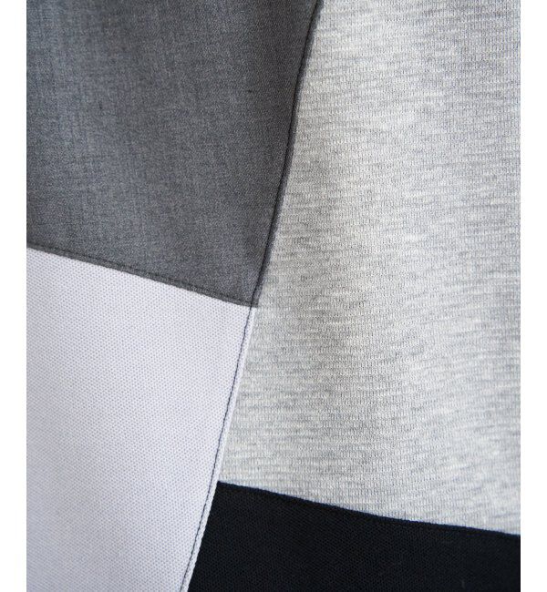 ikka「ブロックス鹿の子ナナメ切り替えポロシャツ」|その他|