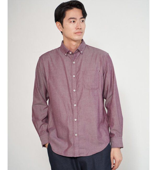 ikka「イージーケアネルスイスカラーボタンダウンシャツ」|シャツ・ブラウス|