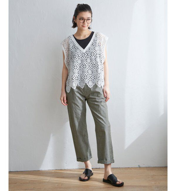 Lbc with Life「レースベスト」|シャツ・ブラウス|