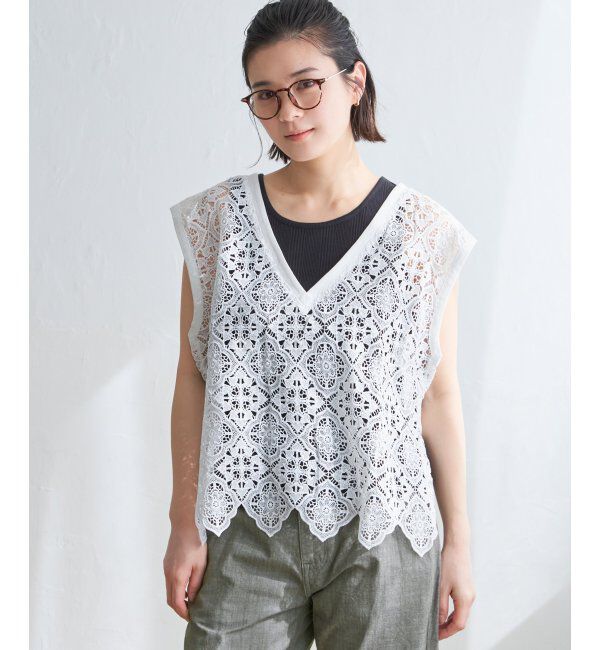 Lbc with Life「レースベスト」|シャツ・ブラウス|