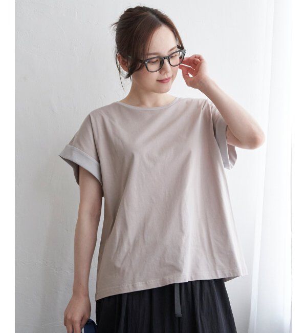 Lbc with Life「ラメソデフレンチスリーブＴ」|その他|グレイ