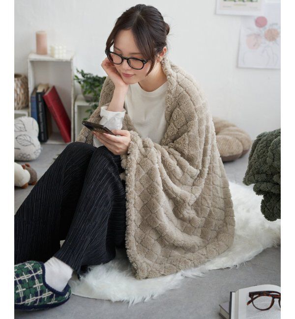 Lbc with Life「キルンケットブランケット L」|その他|グレー