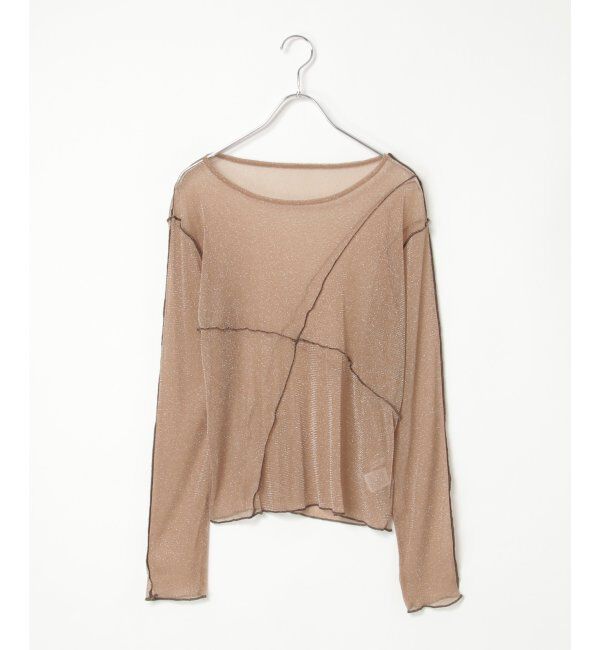VENCE share style「ラメチュール切り替えプルオーバー」|Tシャツ・カットソー|