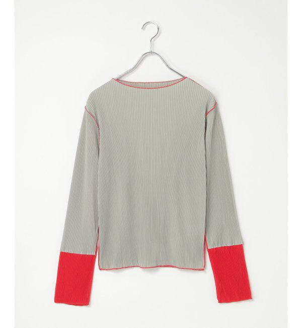 VENCE share style「プリーツ加工配色袖トップス」|その他|