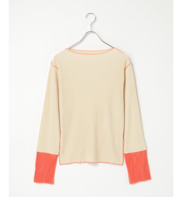 VENCE share style「プリーツ加工配色袖トップス」|その他|