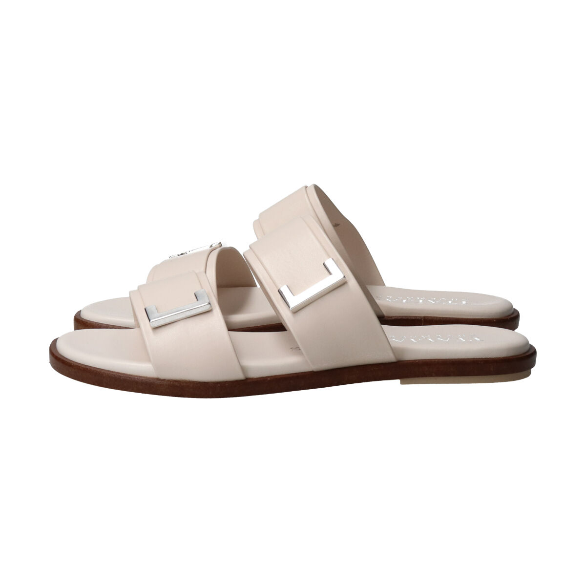 IMPORT SELECT「【ITALIAN SHOEMAKERS】ダブルベルトフラットサンダル」|サンダル|