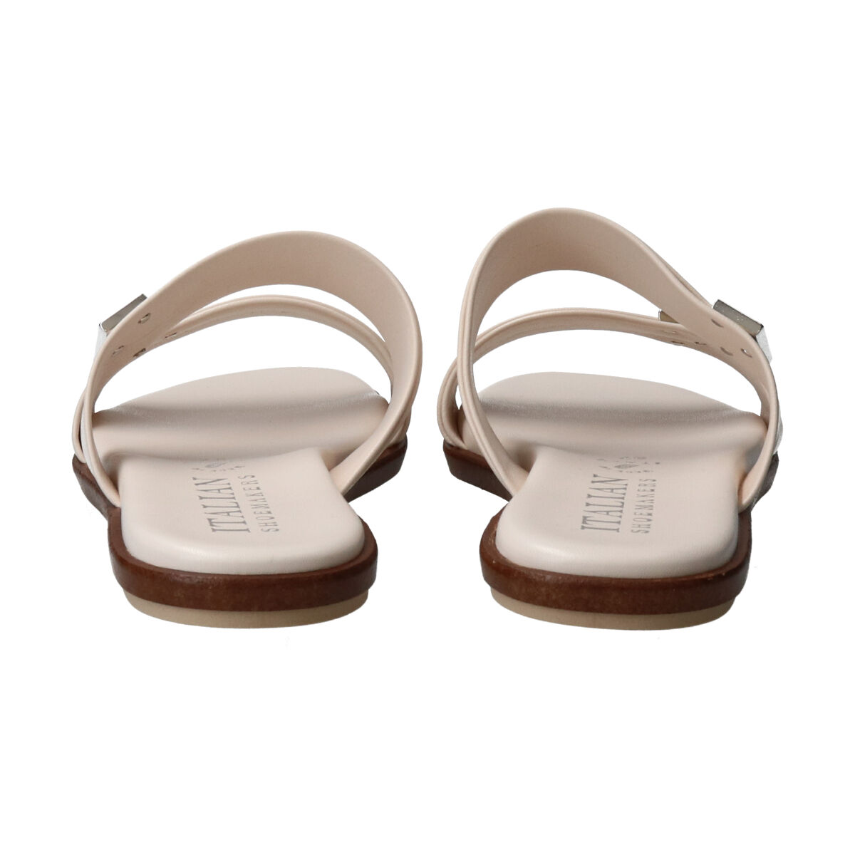 IMPORT SELECT「【ITALIAN SHOEMAKERS】ダブルベルトフラットサンダル」|サンダル|