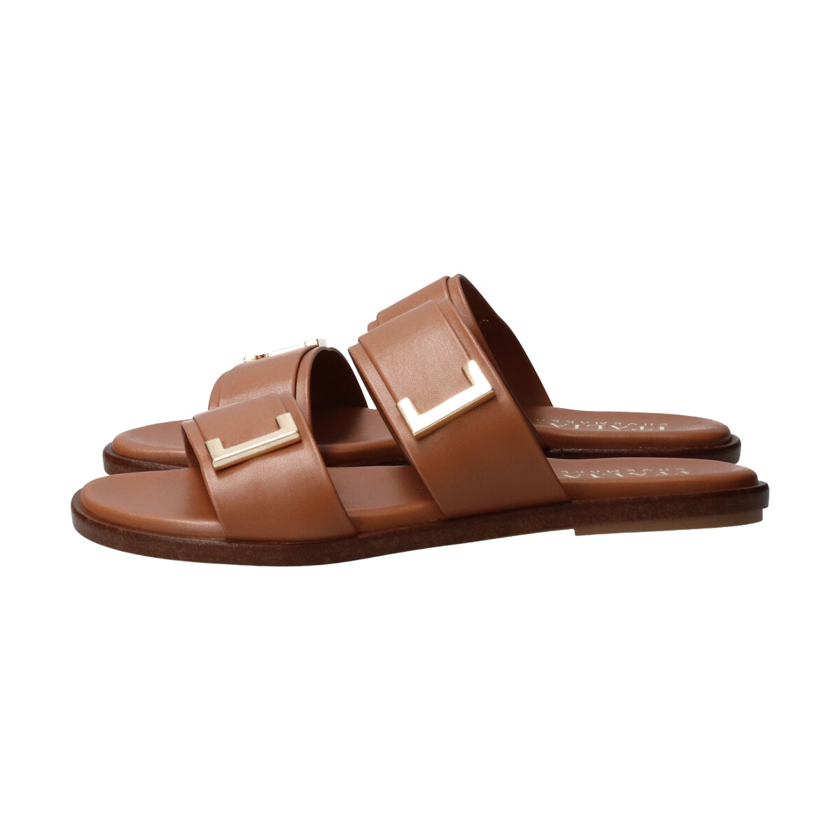 IMPORT SELECT「【ITALIAN SHOEMAKERS】ダブルベルトフラットサンダル」|サンダル|