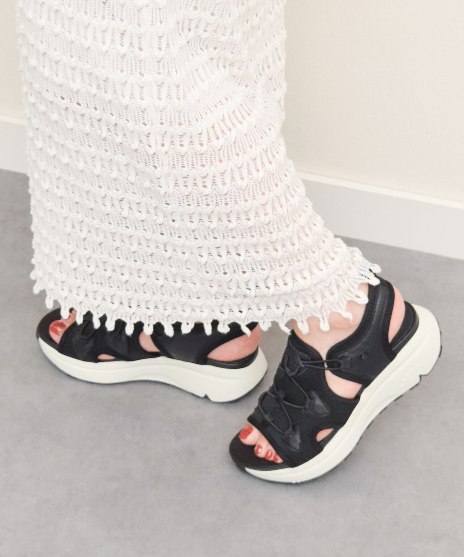 IMPORT SELECT「【bussola】厚底スポーティサンダル(955708)」|サンダル|BL/C