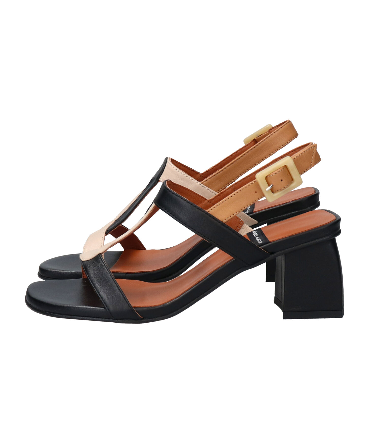 IMPORT SELECT「【ANGEL ALARCON】カラーコンビチャンキーヒールサンダル(D52007)」|サンダル|