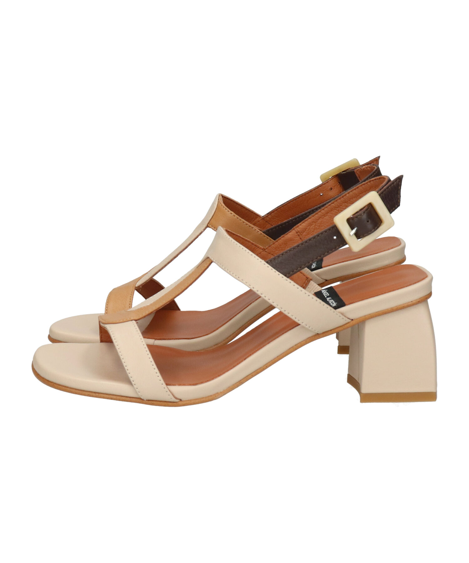 IMPORT SELECT「【ANGEL ALARCON】カラーコンビチャンキーヒールサンダル(D52007)」|サンダル|