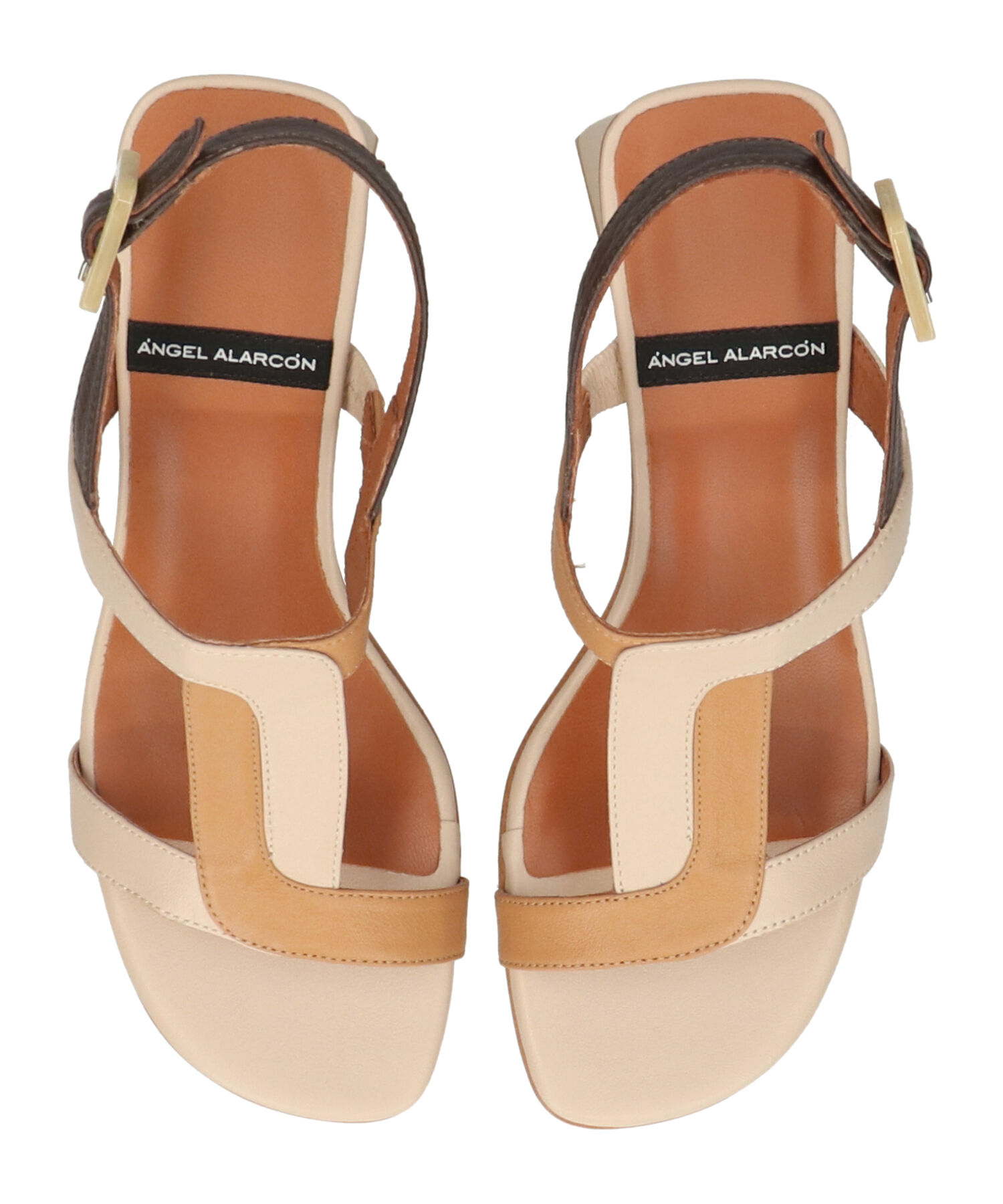 IMPORT SELECT「【ANGEL ALARCON】カラーコンビチャンキーヒールサンダル(D52007)」|サンダル|