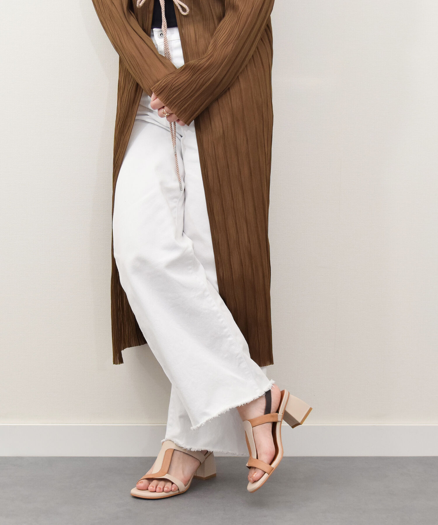 IMPORT SELECT「【ANGEL ALARCON】カラーコンビチャンキーヒールサンダル(D52007)」|サンダル|