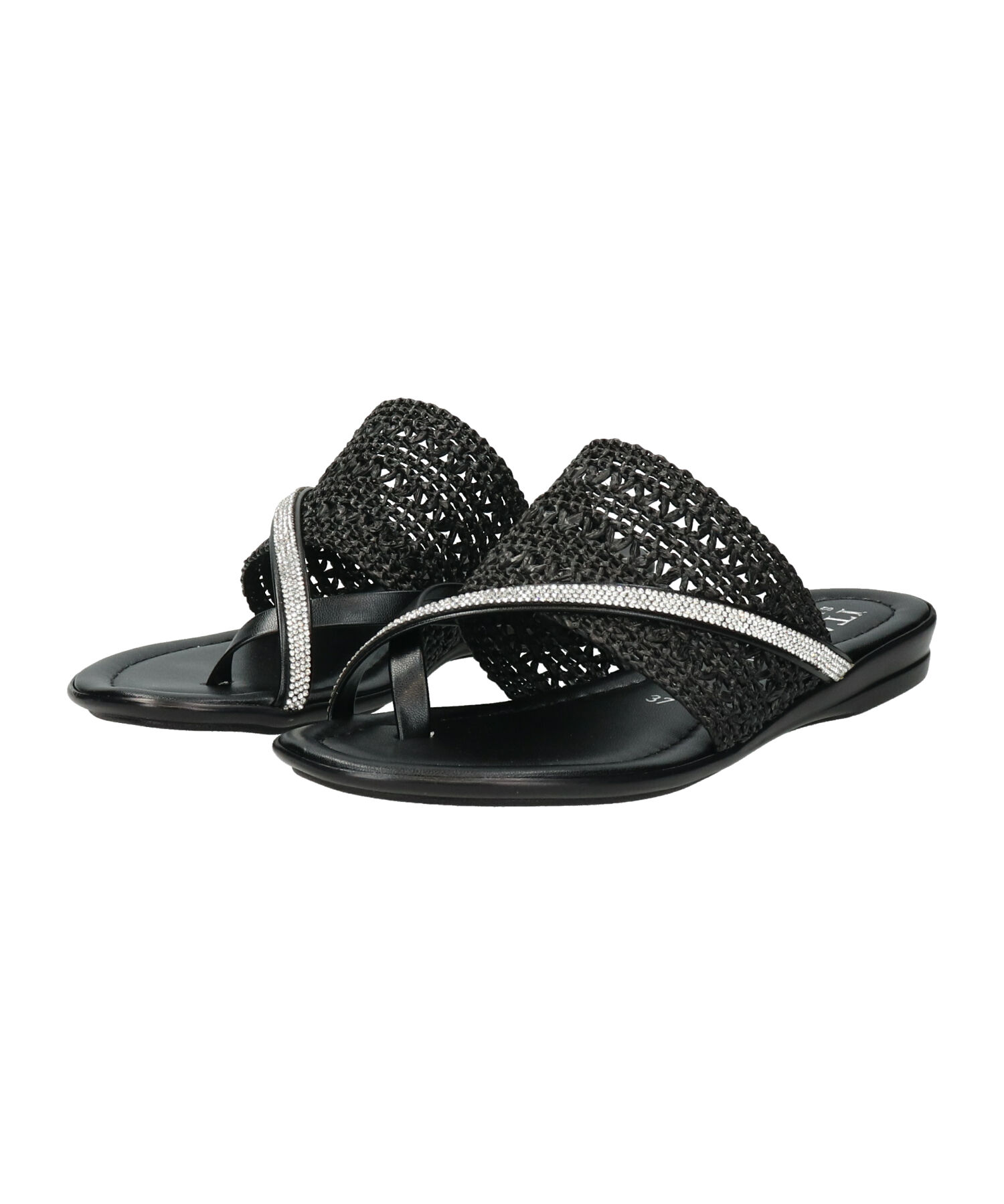 IMPORT SELECT「【ITALIAN SHOEMAKERS】ビジュークロスストラップトングサンダル(952352)」|サンダル|