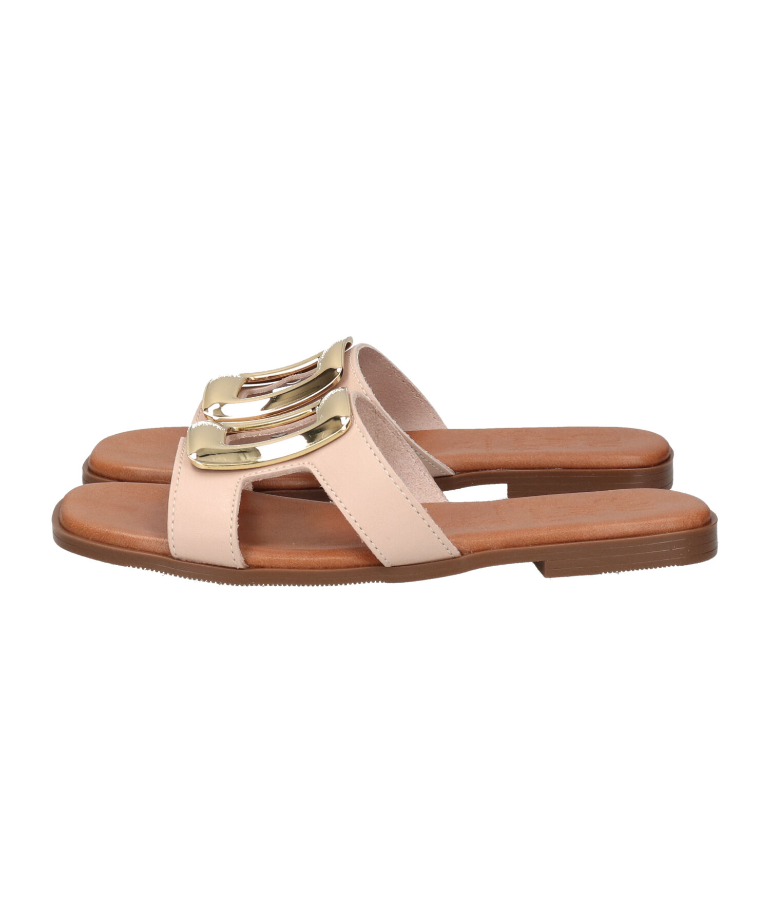IMPORT SELECT「【Oh my Sandals】スクエアトウフラットバックルサンダル(E52303)」|サンダル|