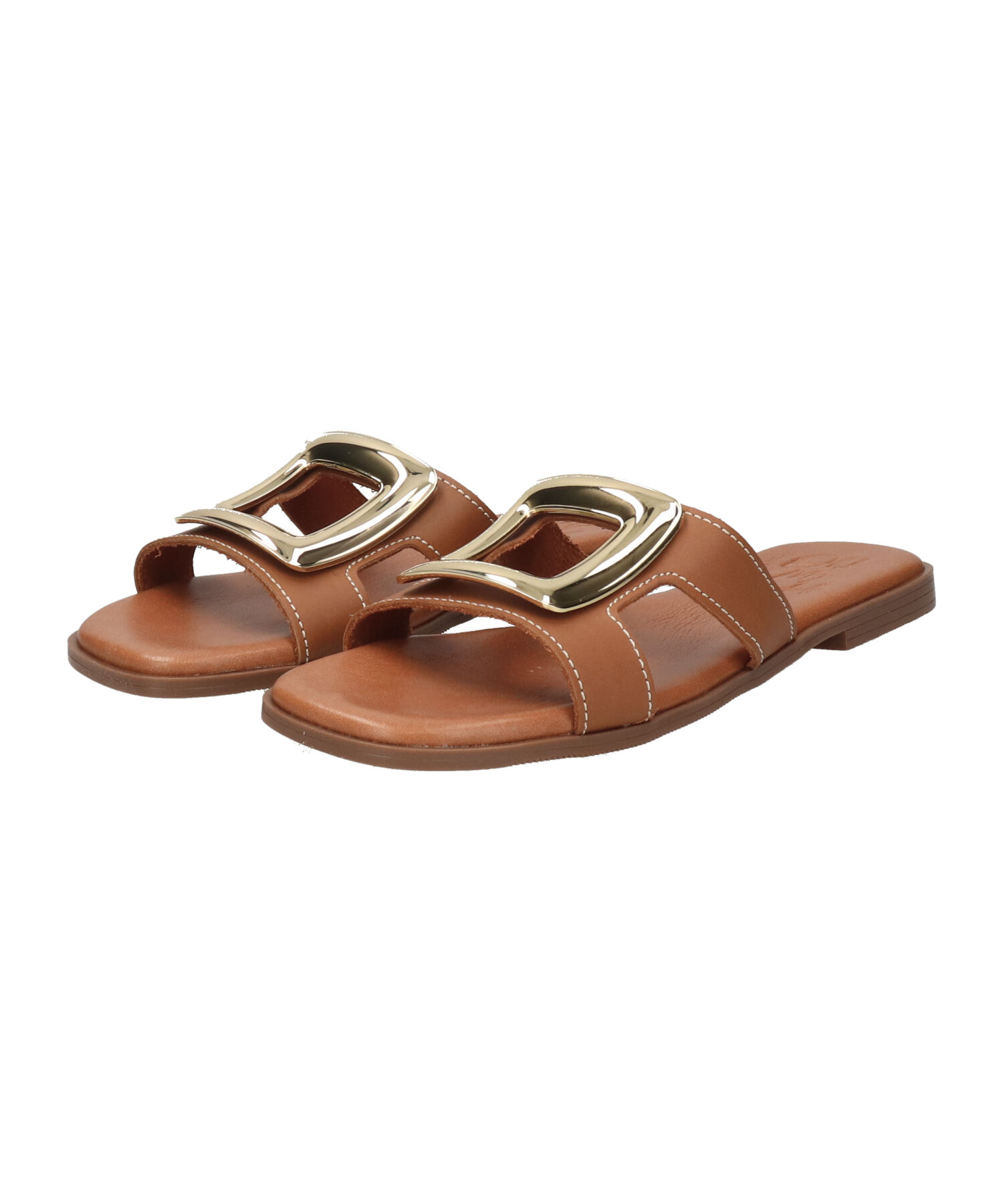 IMPORT SELECT「【Oh my Sandals】スクエアトウフラットバックルサンダル(E52303)」|サンダル|