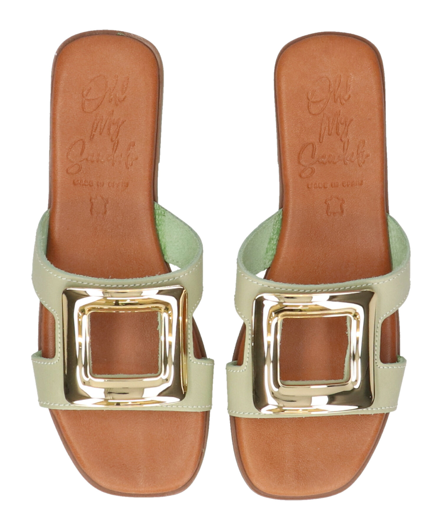 IMPORT SELECT「【Oh my Sandals】スクエアトウフラットバックルサンダル(E52303)」|サンダル|