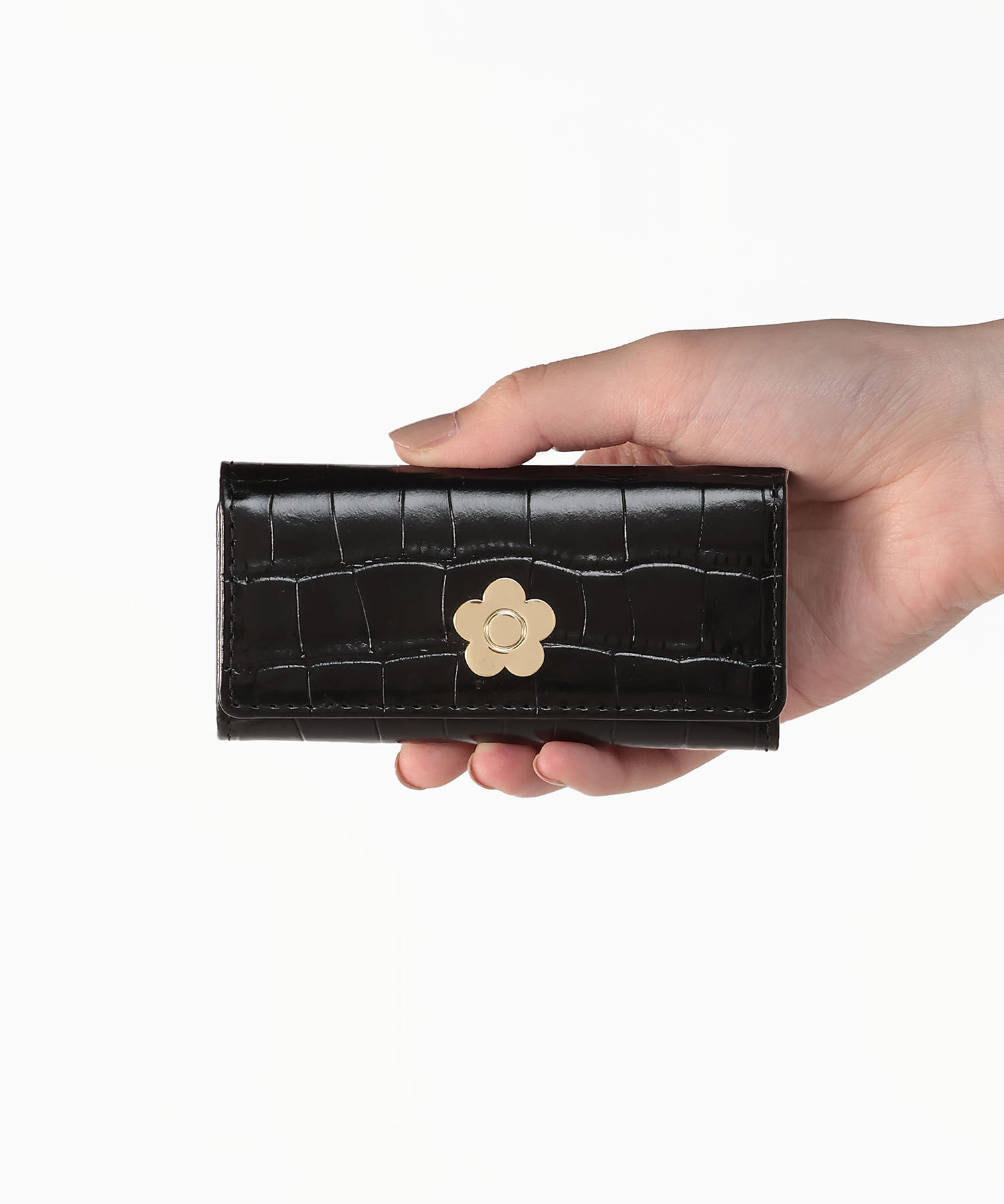 MARY QUANT「クロコエンボス キーケース」|キーケース|