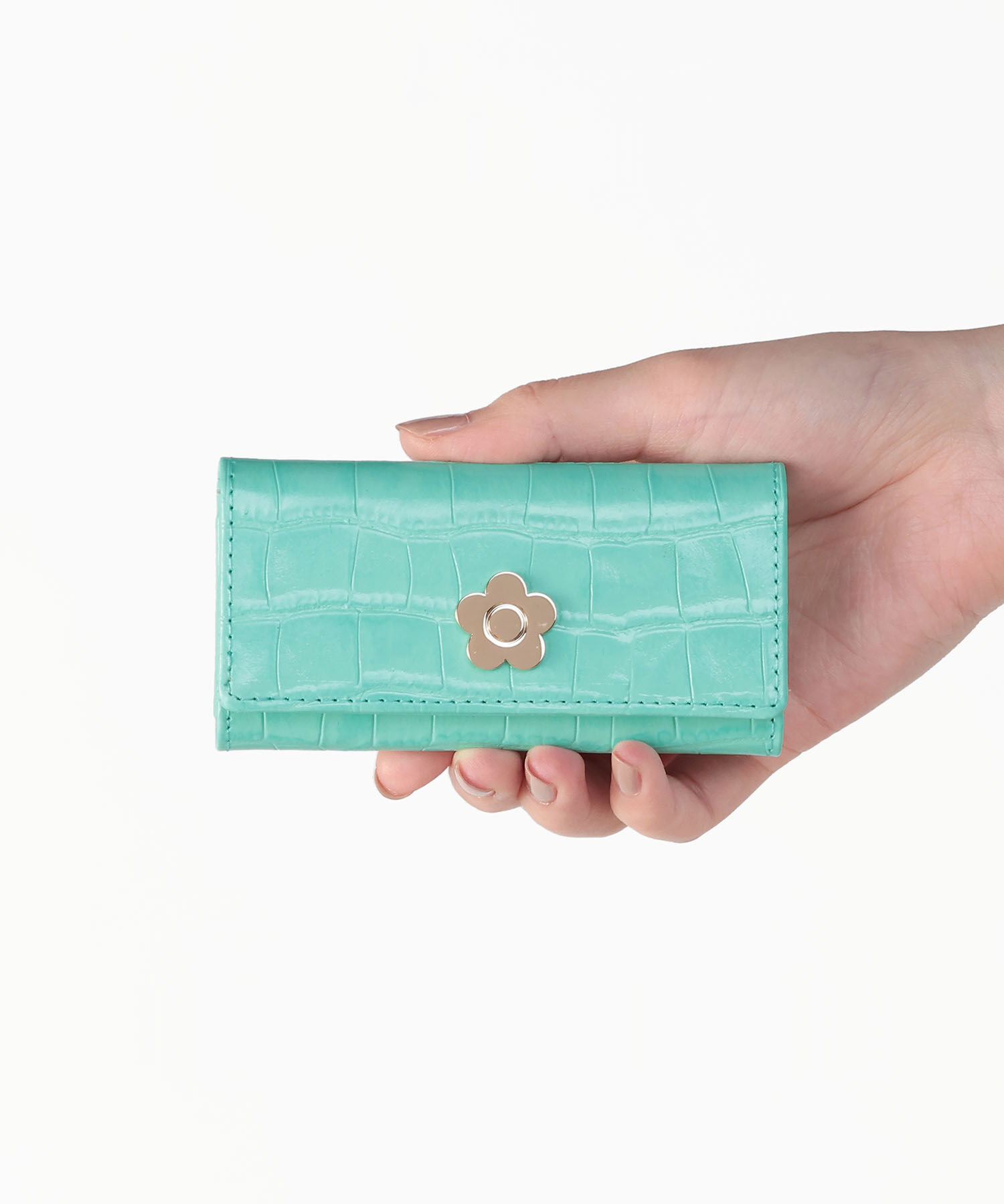 MARY QUANT「クロコエンボス キーケース」|キーケース|