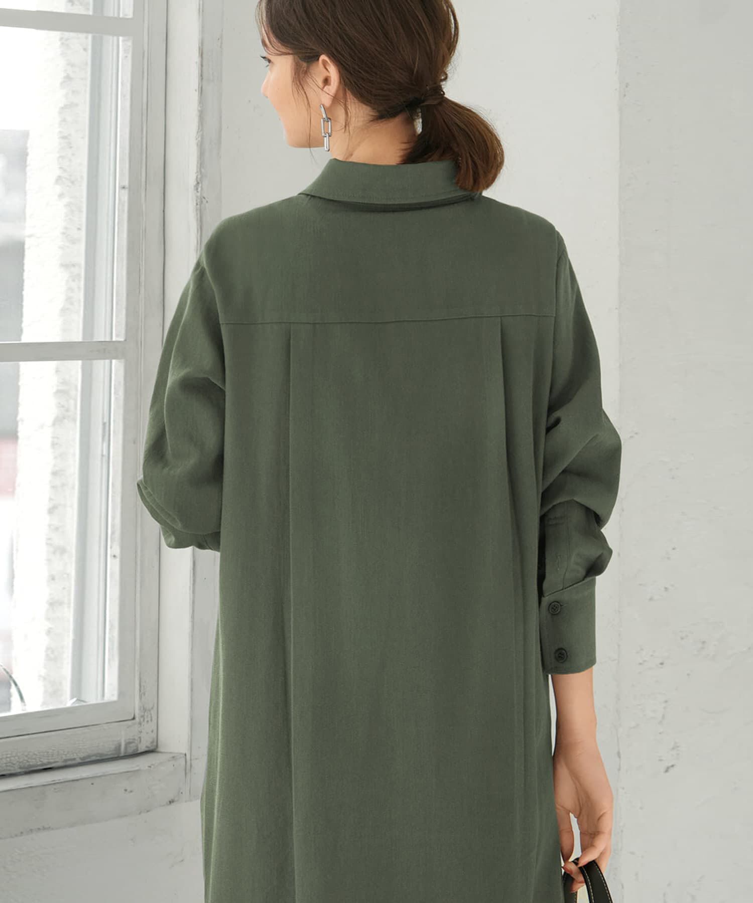 STYLE DELI「スラブコットンシャツワンピース」|ワンピース|