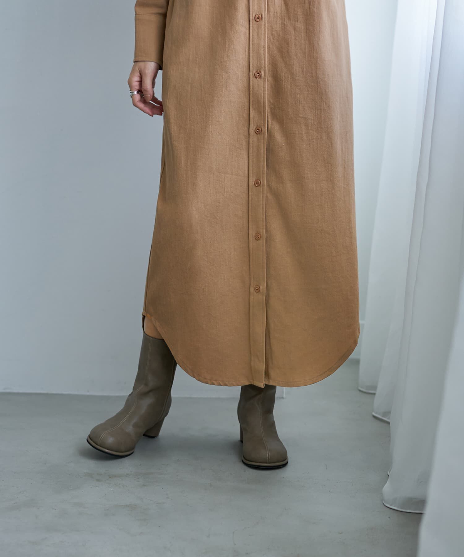 STYLE DELI「スラブコットンシャツワンピース」|ワンピース|