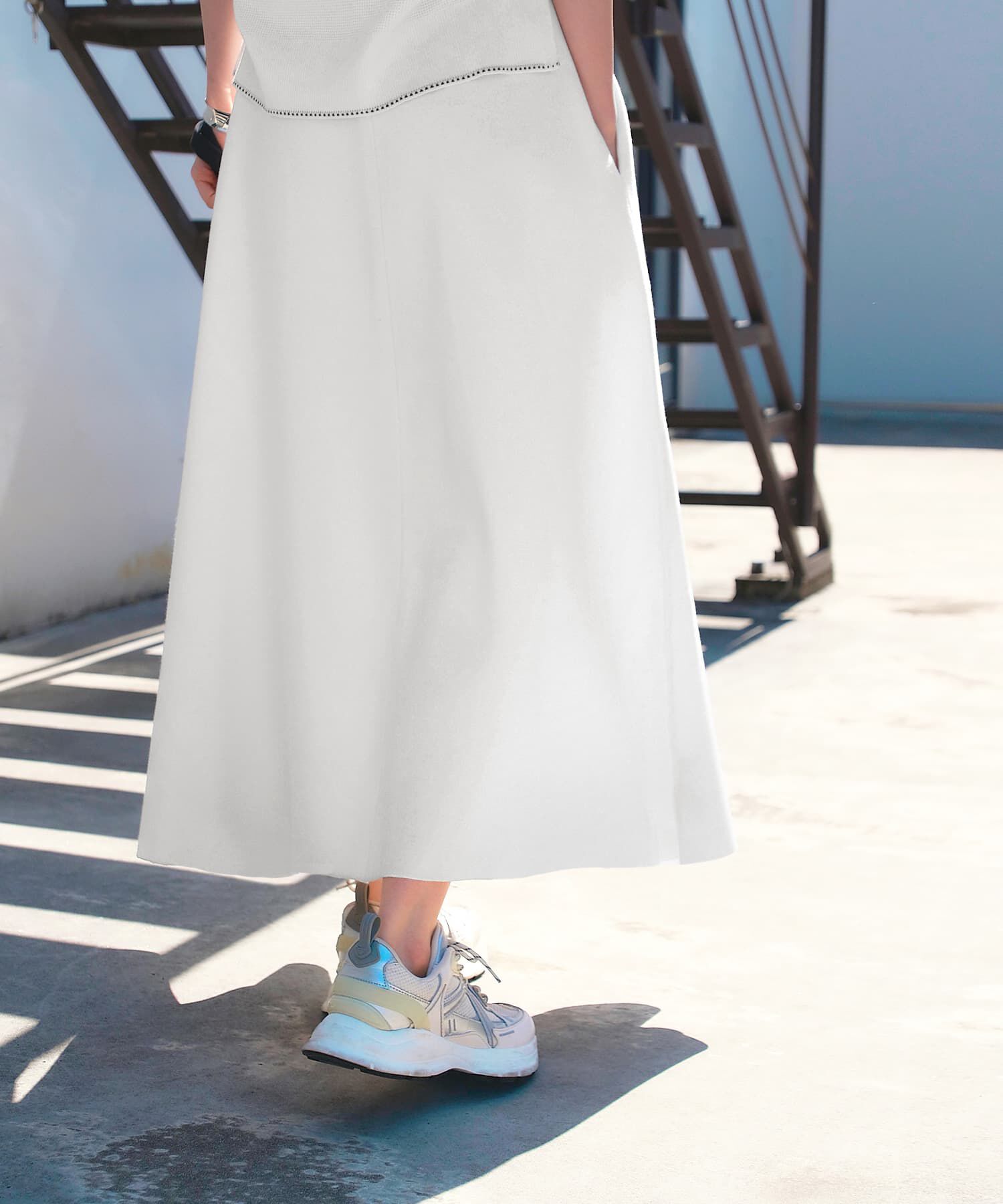 STYLE DELI「Softy Cotton／ミラノリブ編みマキシ丈スカート」|スカート|