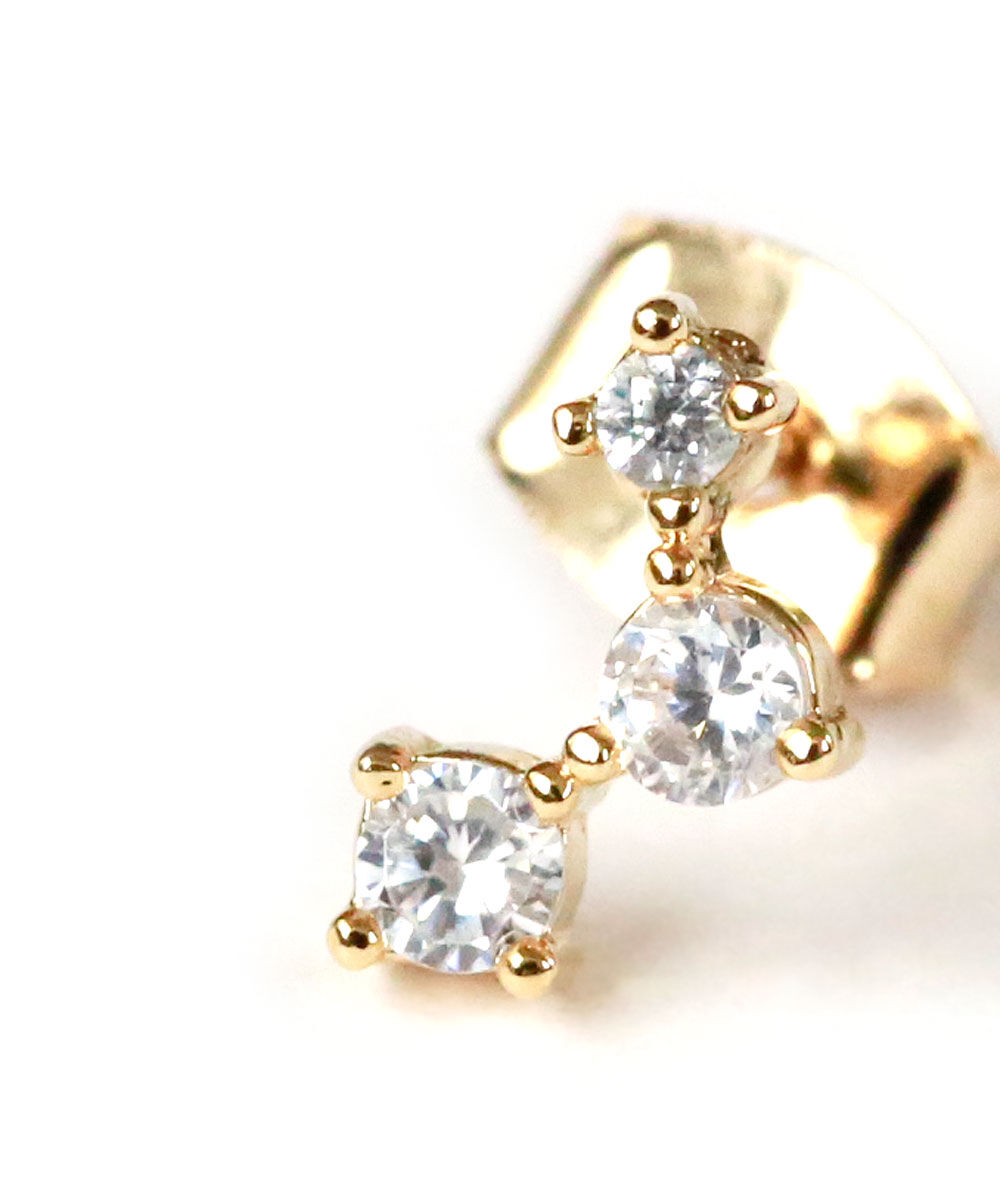 colleca la「ストーン配列ピアス」|ピアス|